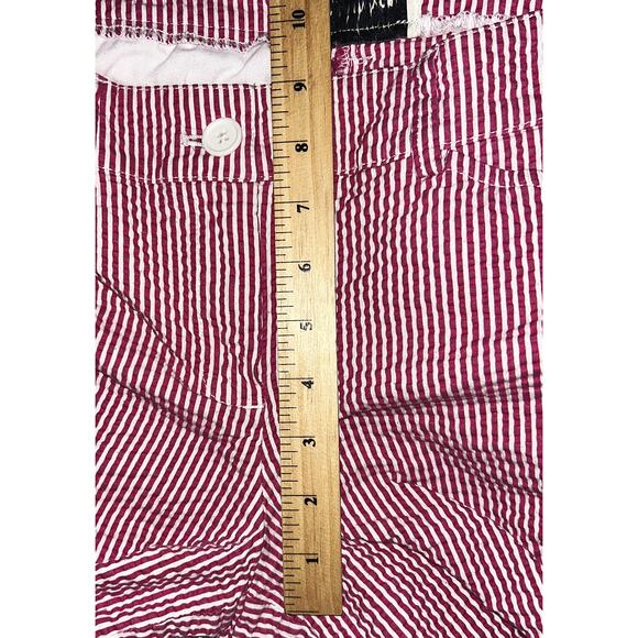 Jones New York Sport Mid-Rise Textured Stretch Pink & White Shorts Women's 4 - Picture 5 of 8